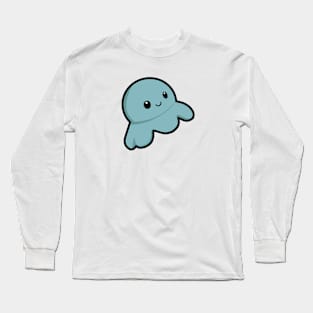 Light Blue Octopus Long Sleeve T-Shirt